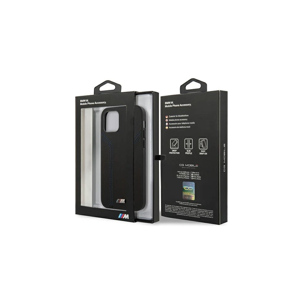 Hurtownia GSM - Etui BMW BMHCP12MDLBK Apple iPhone 12/12 Pro černý/black hardcase M Collection Blue Lines - BMW063BLK - {ean13} - Hurt