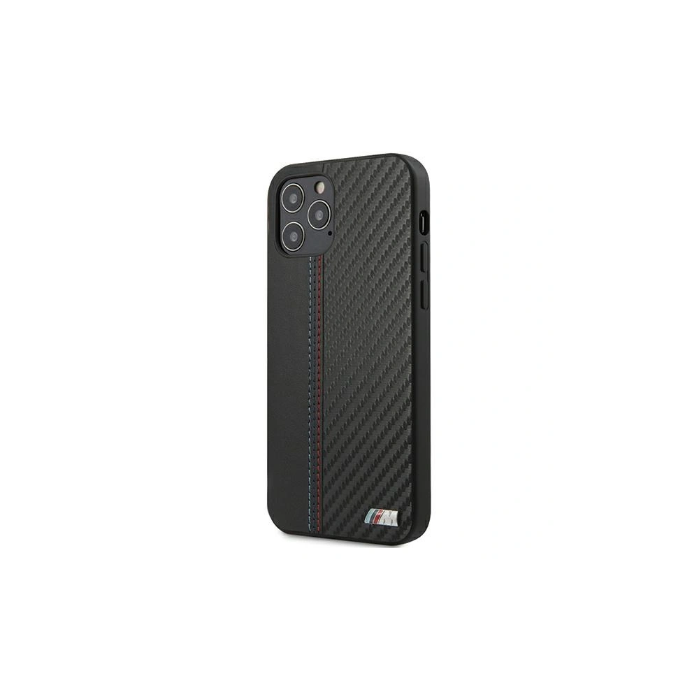 Hurtownia GSM - Etui BMW BMHCP12MMCARBK Apple iPhone 12/12 Pro czarny/black hardcase M Collection PU Carbon Stripe - BMW065BLK - {ean13} - Hurt