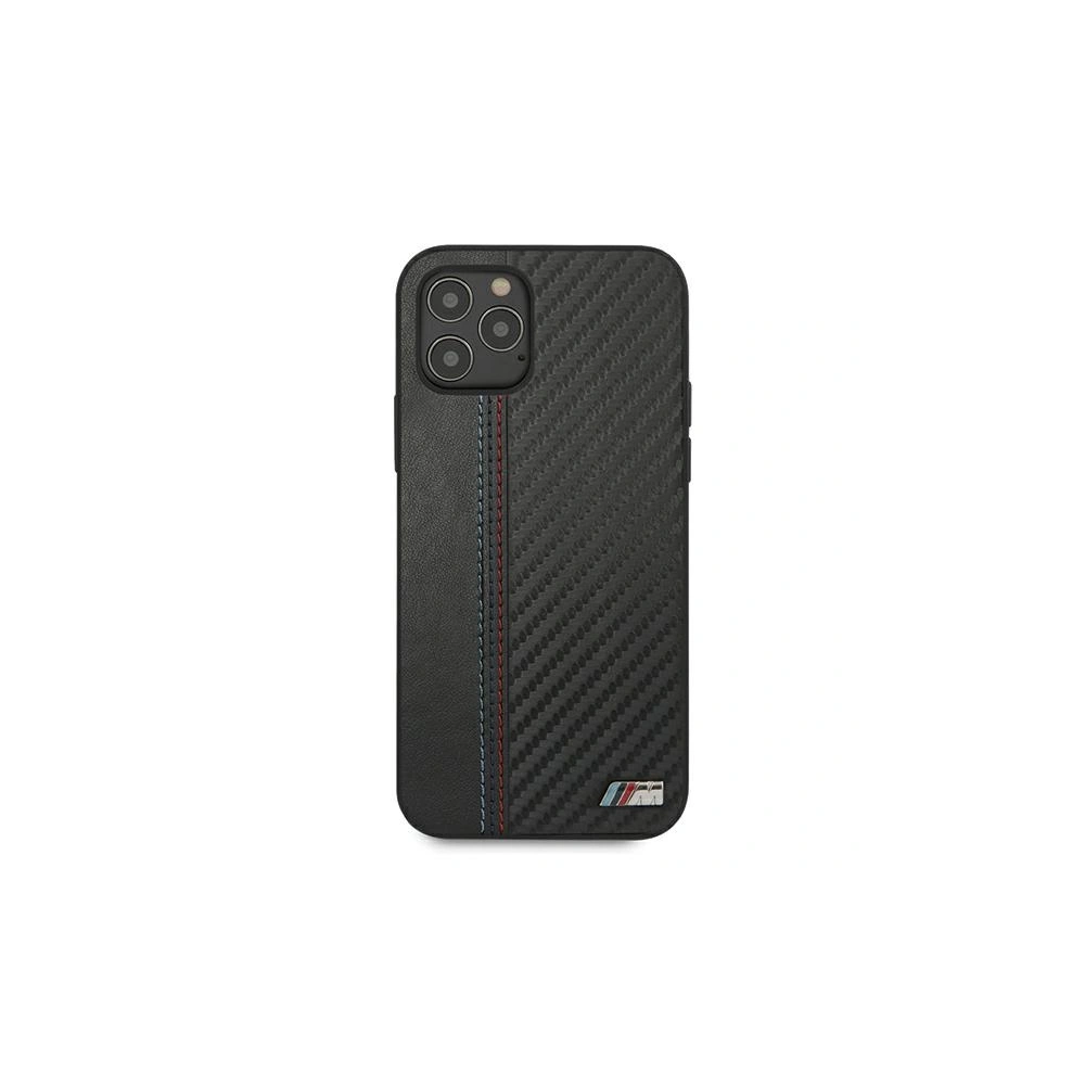 Wholesale BMW BMHCP12MMCARBK Apple iPhone 12/12 Pro black hardcase M Collection PU Carbon Stripe - BMW065BLK - {ean13} - Hurt