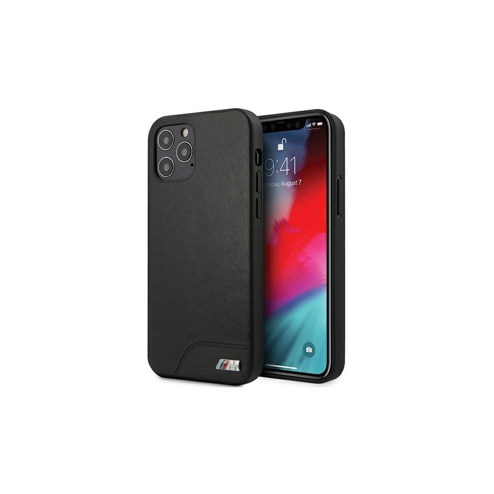 Wholesale BMW BMHCP12MMHOLBK Apple iPhone 12/12 Pro black hardcase M Collection Smooth PU - BMW066BLK - {ean13} - Hurt