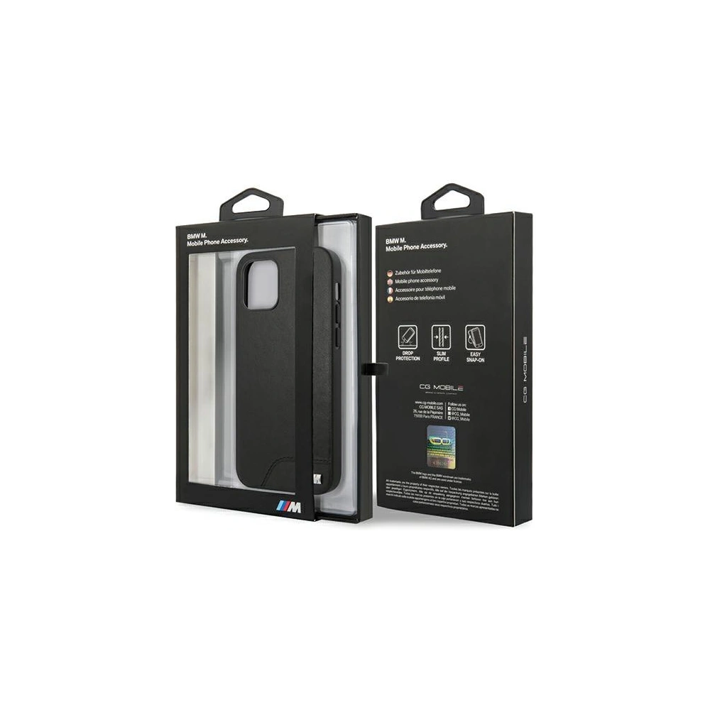 Hurtownia GSM - Etui BMW BMHCP12MMHOLBK Apple iPhone 12/12 Pro czarny/black hardcase M Collection Smooth PU - BMW066BLK - {ean13} - Hurt