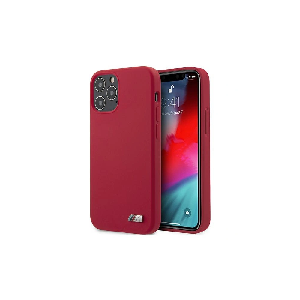 Hurtownia GSM - Etui BMW BMHCP12MMSILRE Apple iPhone 12/12 Pro czerwony/red hardcase Silicone M Collection - BMW068RED - {ean13} - Hurt