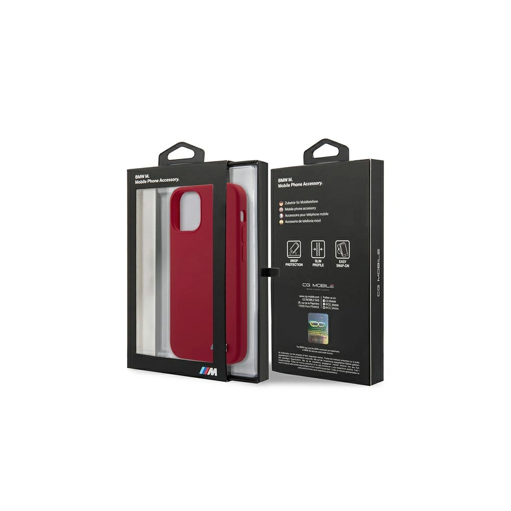 Hurtownia GSM - Etui BMW BMHCP12MMSILRE Apple iPhone 12/12 Pro czerwony/red hardcase Silicone M Collection - BMW068RED - {ean13} - Hurt