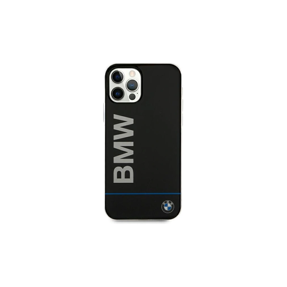 Hurtownia GSM - Etui BMW BMHCP12MPCUBBK Apple iPhone 12/12 Pro czarny/black hardcase Signature Printed Logo - BMW069BLK - {ean13} - Hurt