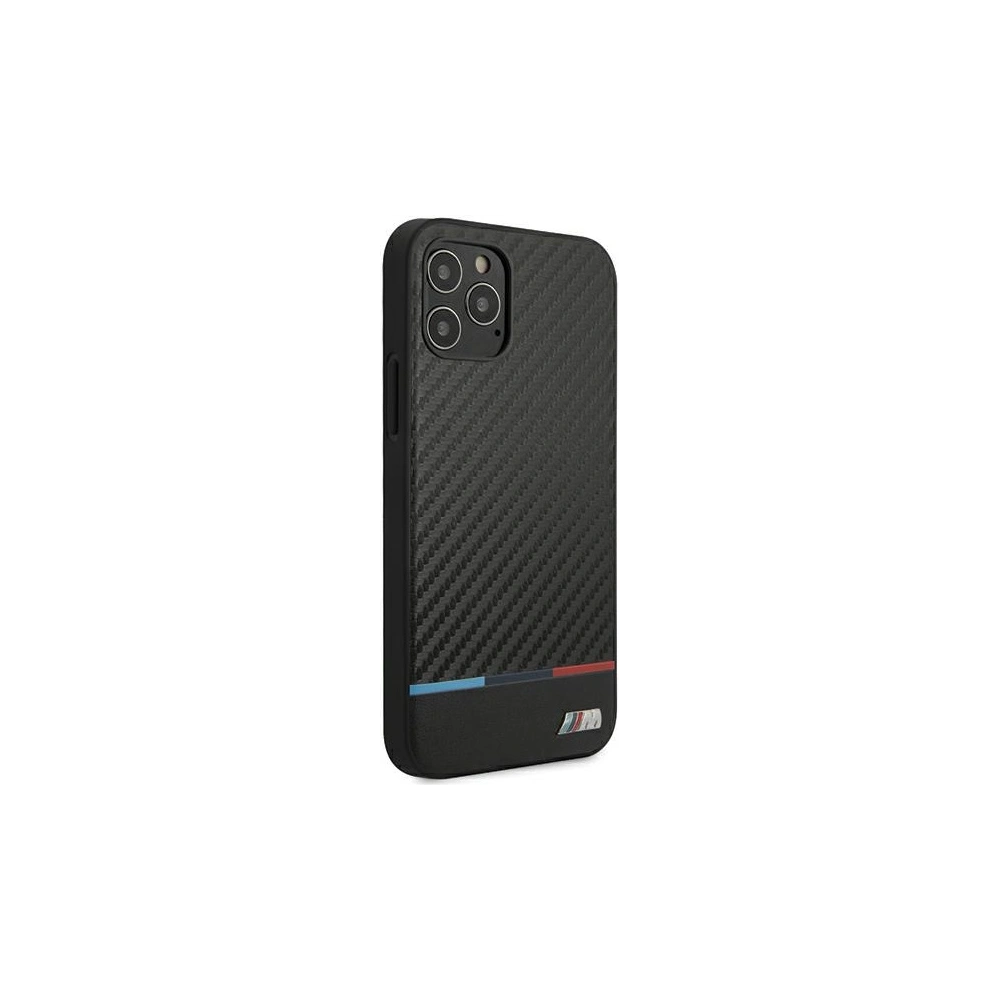 Hurtownia GSM - Etui BMW BMHCP12MPUCARTCBK Apple iPhone 12/12 Pro czarny/black hardcase M Collection PU Carbon Stripe - BMW070BLK - {ean13} - Hurt