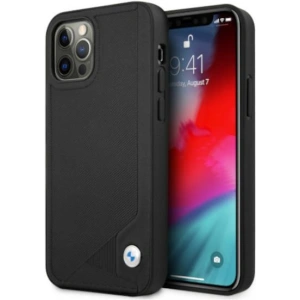 Hurtownia GSM - Etui BMW BMHCP12MRCDPK Apple iPhone 12/12 Pro černý/black hardcase Leather Deboss - BMW071BLK - {ean13} - Hurt