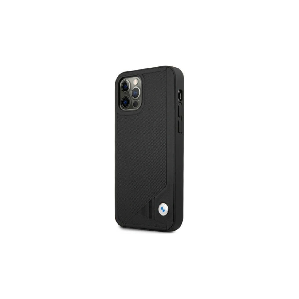 Hurtownia GSM - Case BMW BMHCP12MRCDPK Apple iPhone 12/12 Pro schwarz/black hardcase Leder Deboss - BMW071BLK - {ean13} - Hurt