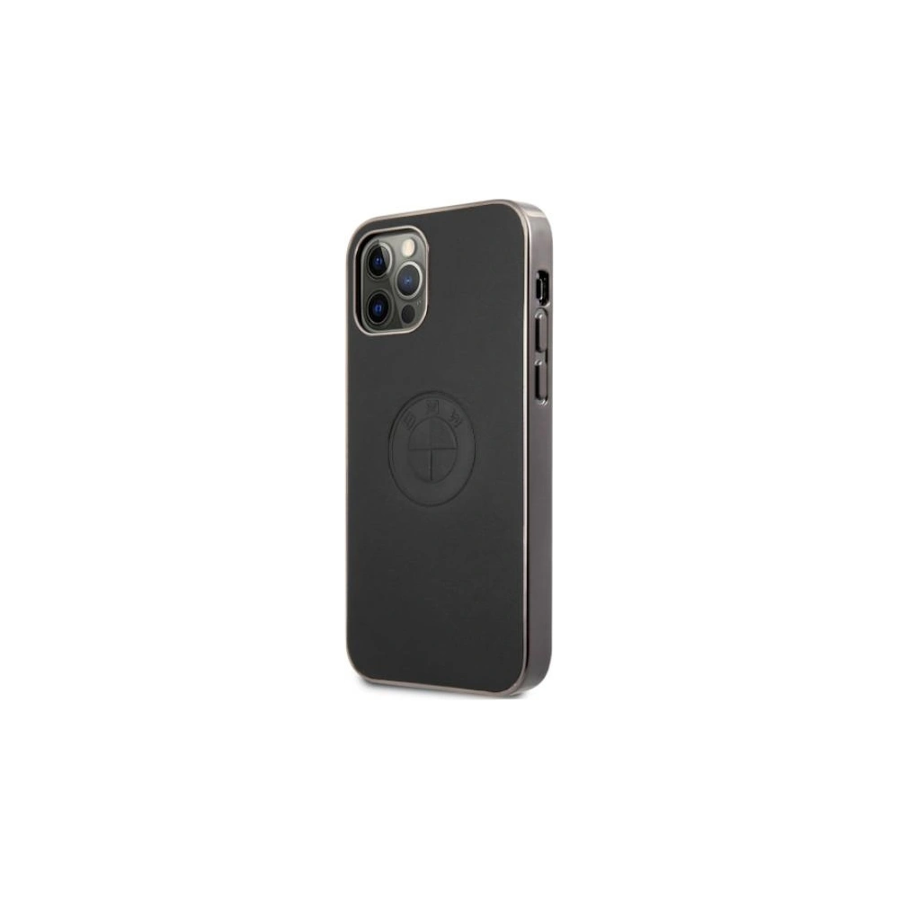 Hurtownia GSM - Etui BMW BMHCP12MREELK Apple iPhone 12/12 Pro černý/black hardcase kožený embosovaný - BMW072BLK - {ean13} - Hurt
