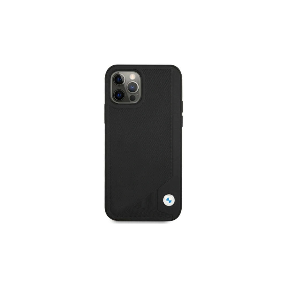 Hurtownia GSM - Case BMW BMHCP12MRCDPK Apple iPhone 12/12 Pro schwarz/black hardcase Leder Deboss - BMW071BLK - {ean13} - Hurt