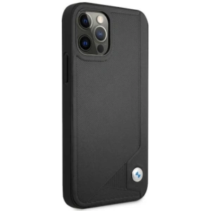 Hurtownia GSM - Etui BMW BMHCP12MRCDPK Apple iPhone 12/12 Pro černý/black hardcase Leather Deboss - BMW071BLK - {ean13} - Hurt