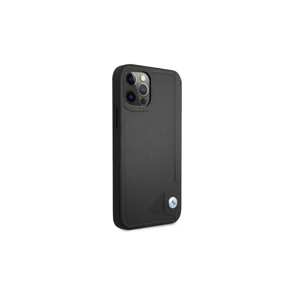 Hurtownia GSM - Case BMW BMHCP12MRCDPK Apple iPhone 12/12 Pro schwarz/black hardcase Leder Deboss - BMW071BLK - {ean13} - Hurt