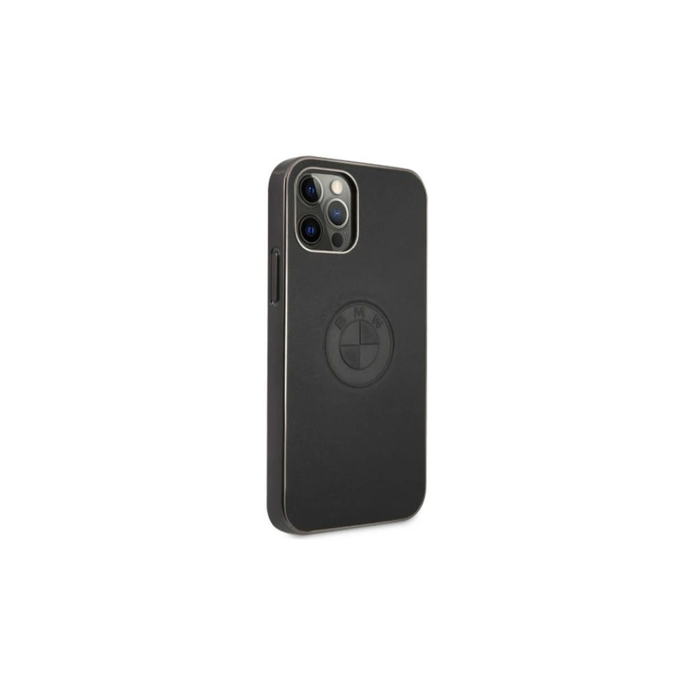 Hurtownia GSM - Etui BMW BMHCP12MREELK Apple iPhone 12/12 Pro černý/black hardcase kožený embosovaný - BMW072BLK - {ean13} - Hurt