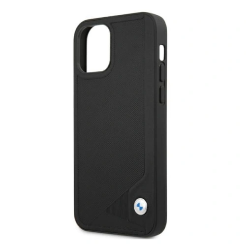 Etui BMW BMHCP12MRCDPK Apple iPhone 12/12 Pro czarny/black hardcase Leather Deboss
