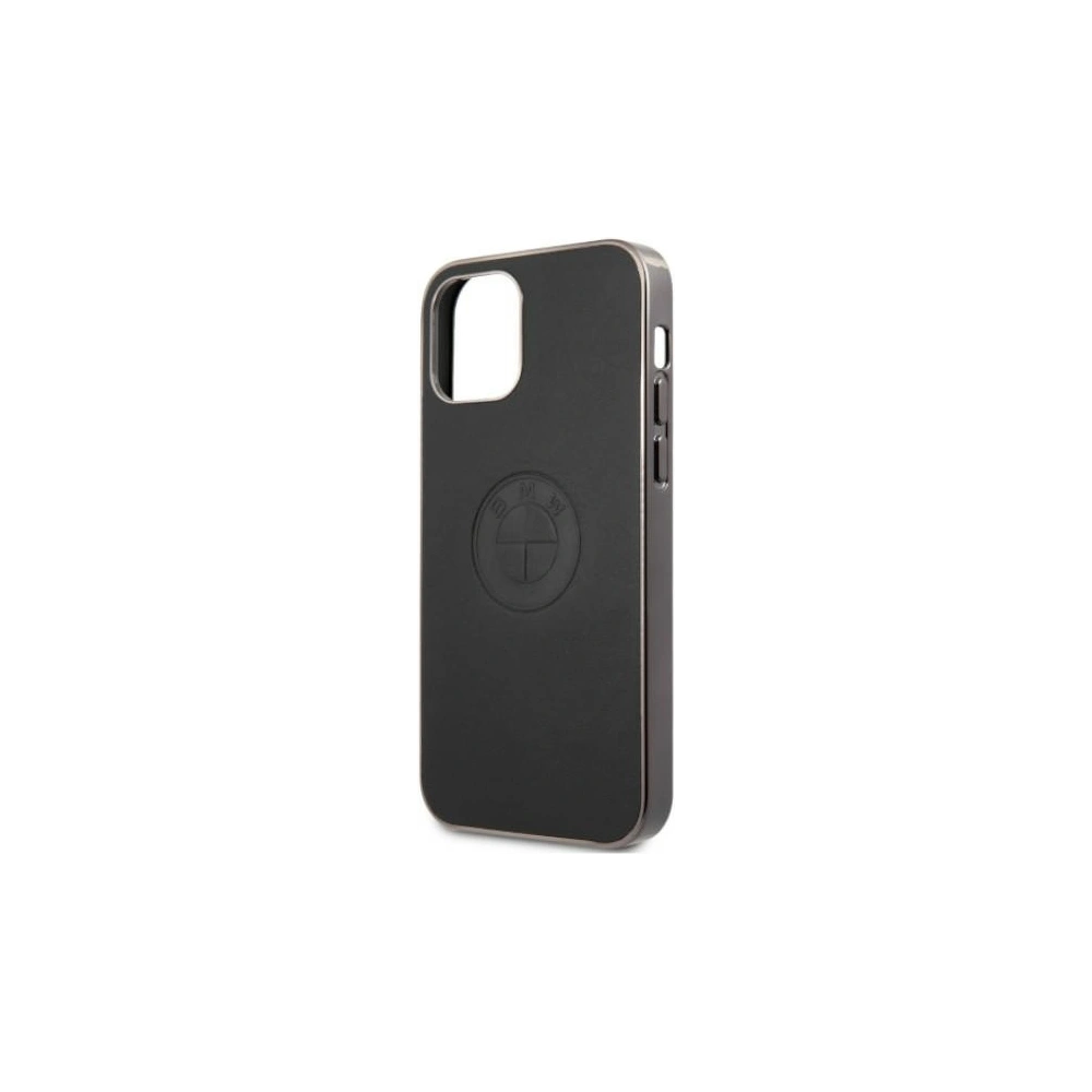 Wholesale BMW BMHCP12MREELK Apple iPhone 12/12 Pro black hardcase Leather Emboss - BMW072BLK - {ean13} - Hurt