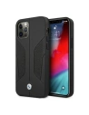 Etui BMW BMHCP12MRSCSK Apple iPhone 12/12 Pro černé/black hardcase Kožené perforované strany