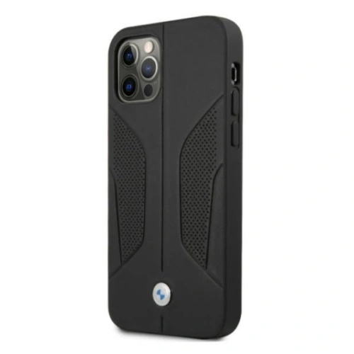Etui BMW BMHCP12MRSCSK Apple iPhone 12/12 Pro czarny/black hardcase Leather Perforate Sides
