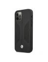 Hurtownia GSM - Etui BMW BMHCP12MRSCSK Apple iPhone 12/12 Pro černé/black hardcase Kožené perforované strany - BMW073BLK - {ean13} - Hurt