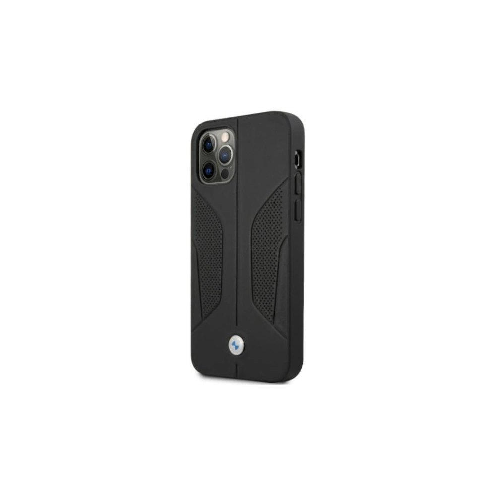 Hurtownia GSM - Case BMW BMHCP12MRSCSK Apple iPhone 12/12 Pro schwarz/hardcase Leder Perforierte Seiten - BMW073BLK - {ean13} - Hurt