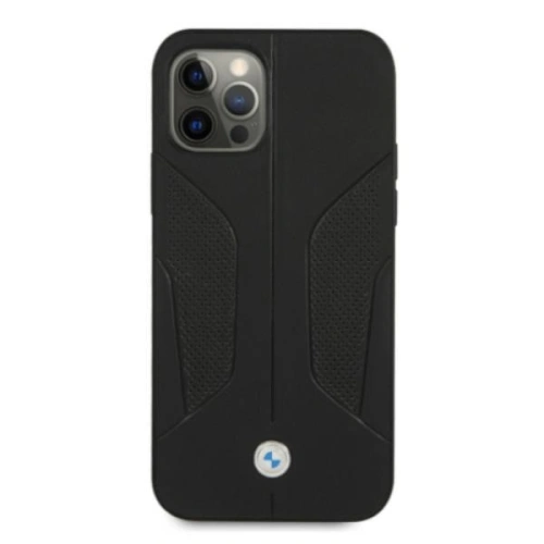 Etui BMW BMHCP12MRSCSK Apple iPhone 12/12 Pro czarny/black hardcase Leather Perforate Sides