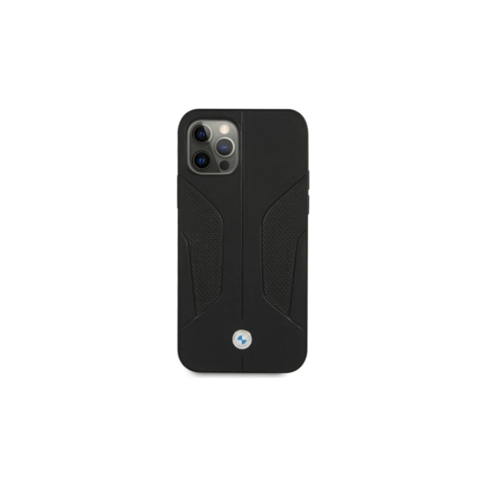 Hurtownia GSM - Case BMW BMHCP12MRSCSK Apple iPhone 12/12 Pro schwarz/hardcase Leder Perforierte Seiten - BMW073BLK - {ean13} - Hurt