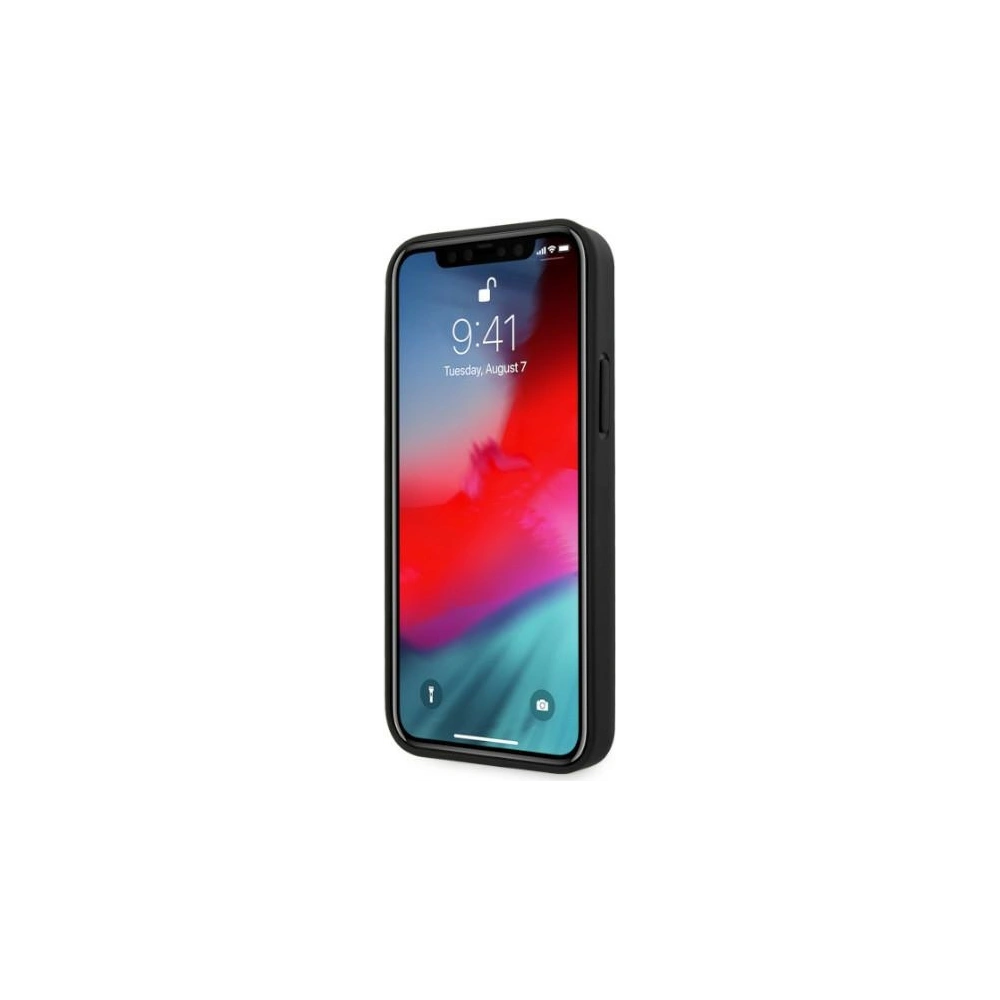 Hurtownia GSM - Etui BMW BMHCP12MRSCSK Apple iPhone 12/12 Pro černé/black hardcase Kožené perforované strany - BMW073BLK - {ean13} - Hurt