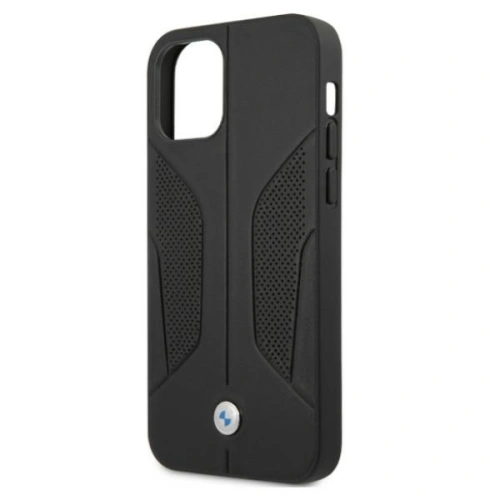 Etui BMW BMHCP12MRSCSK Apple iPhone 12/12 Pro czarny/black hardcase Leather Perforate Sides
