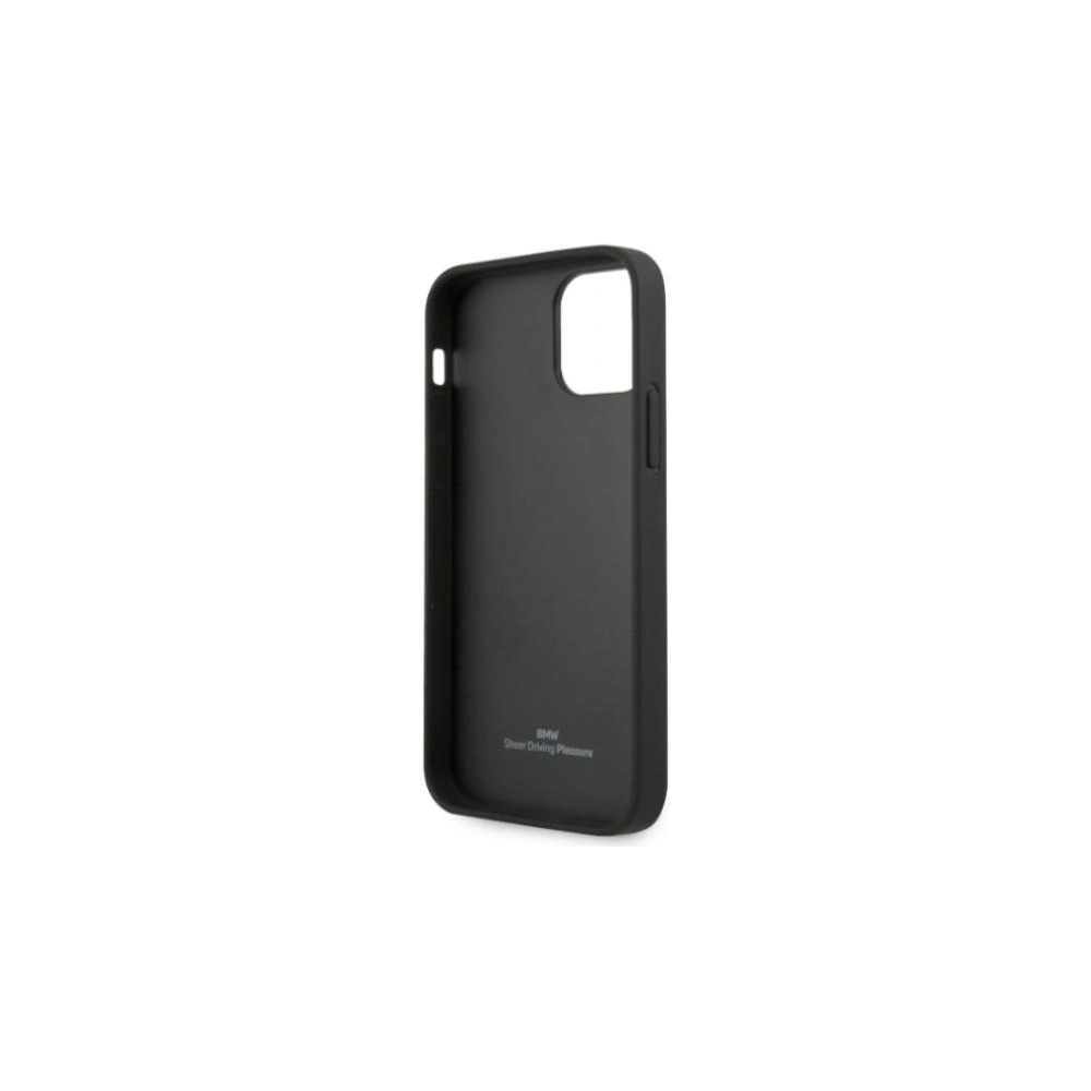 Hurtownia GSM - Etui BMW BMHCP12MRSCSK Apple iPhone 12/12 Pro černé/black hardcase Kožené perforované strany - BMW073BLK - {ean13} - Hurt