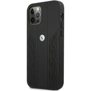 Hurtownia GSM - Etui BMW BMHCP12MRSPPK Apple iPhone 12/12 Pro černé/black hardcase Leather Curve Perforate - BMW075BLK - {ean13} - Hurt