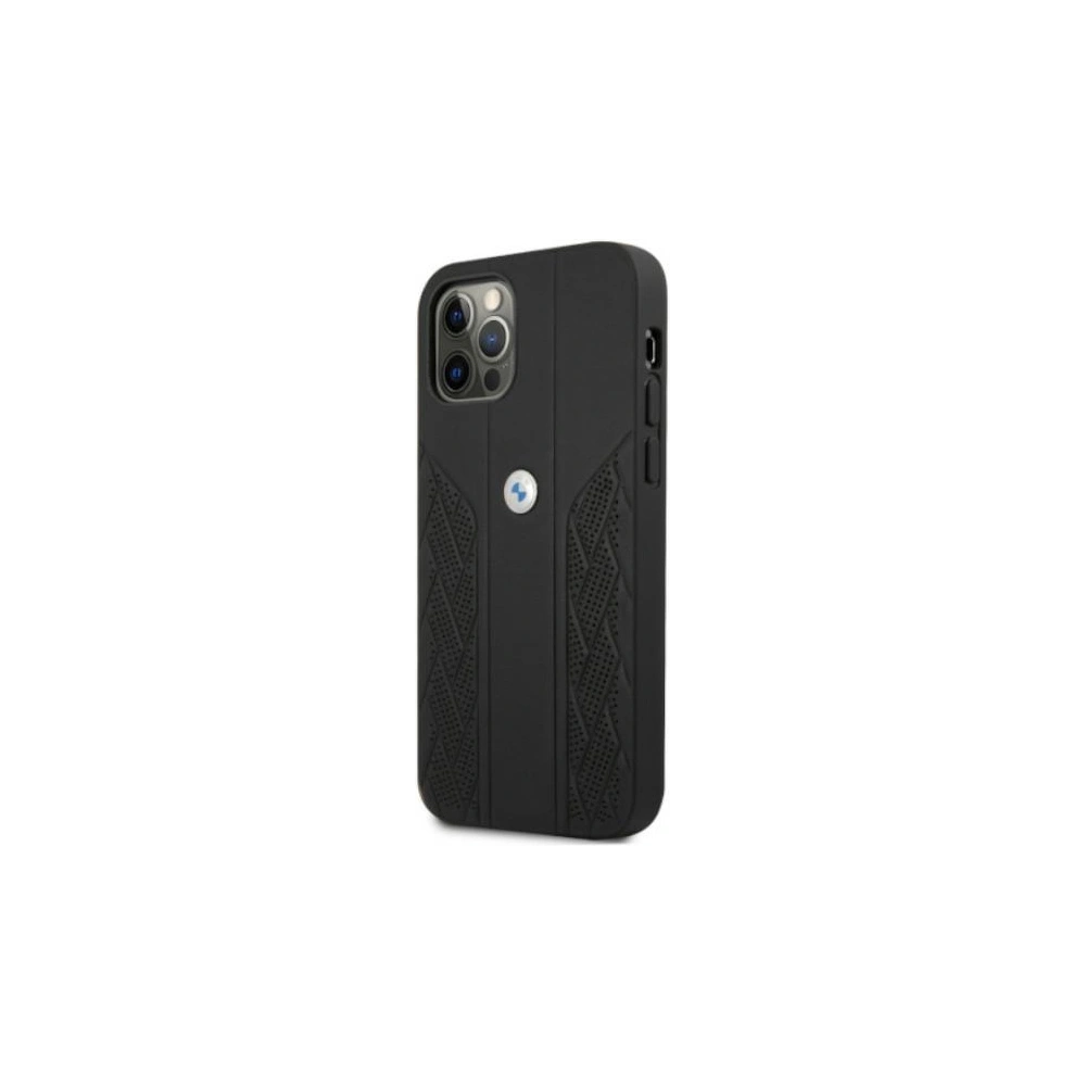 Hurtownia GSM - Etui BMW BMHCP12MRSPPK Apple iPhone 12/12 Pro černé/black hardcase Leather Curve Perforate - BMW075BLK - {ean13} - Hurt