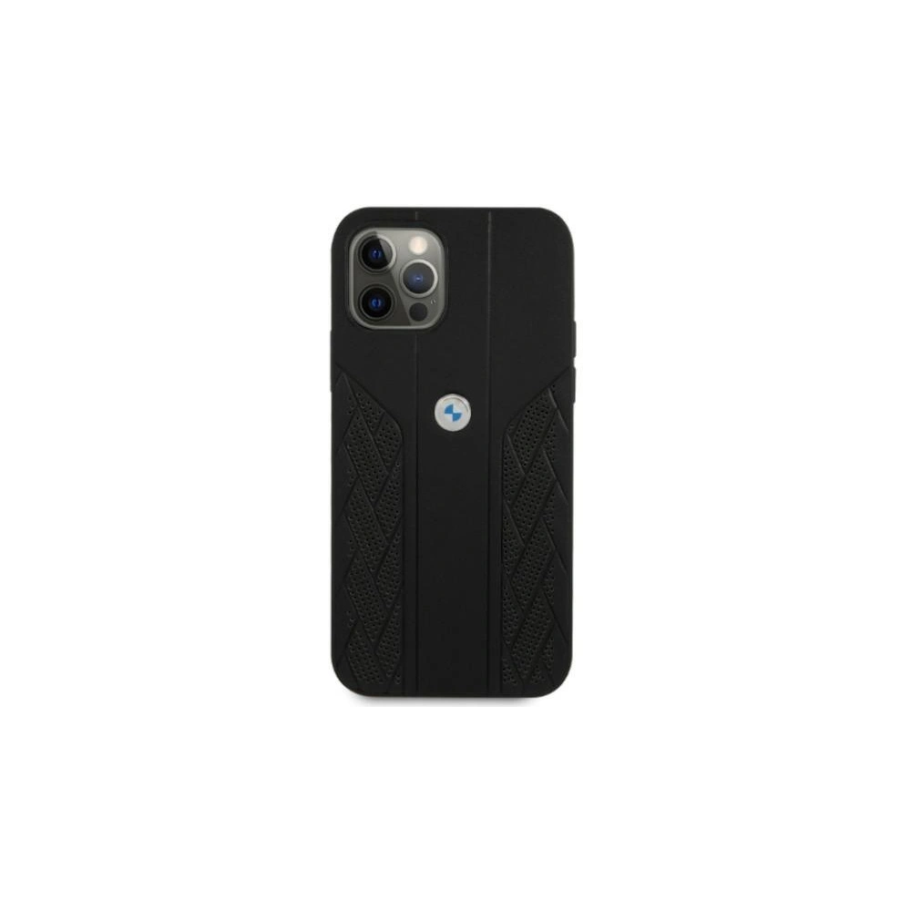 Hurtownia GSM - Etui BMW BMHCP12MRSPPK Apple iPhone 12/12 Pro černé/black hardcase Leather Curve Perforate - BMW075BLK - {ean13} - Hurt