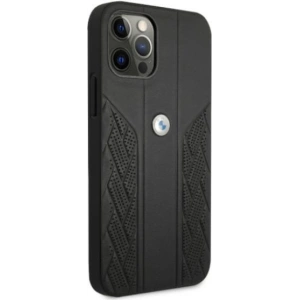 Hurtownia GSM - Etui BMW BMHCP12MRSPPK Apple iPhone 12/12 Pro černé/black hardcase Leather Curve Perforate - BMW075BLK - {ean13} - Hurt