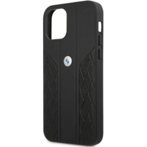 Hurtownia GSM - Etui BMW BMHCP12MRSPPK Apple iPhone 12/12 Pro černé/black hardcase Leather Curve Perforate - BMW075BLK - {ean13} - Hurt