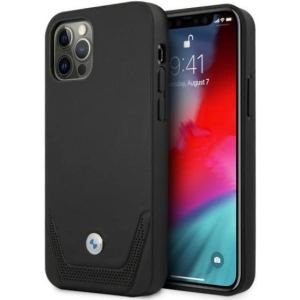 Hurtownia GSM - Etui BMW BMHCP12MRSWPK Apple iPhone 12/12 Pro černý/black hardcase Kožené perforované - BMW077BLK - {ean13} - Hurt