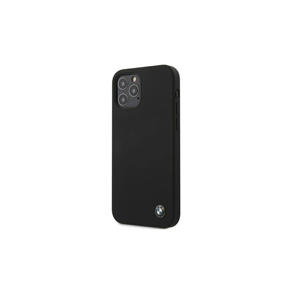 Hurtownia GSM - Etui BMW BMHCP12MSILBK Apple iPhone 12/12 Pro czarny/black hardcase Silicone Signature - BMW078BLK - {ean13} - Hurt