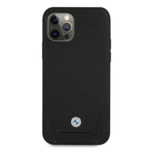 Etui BMW BMHCP12MRSWPK Apple iPhone 12/12 Pro czarny/black hardcase Leather Perforate