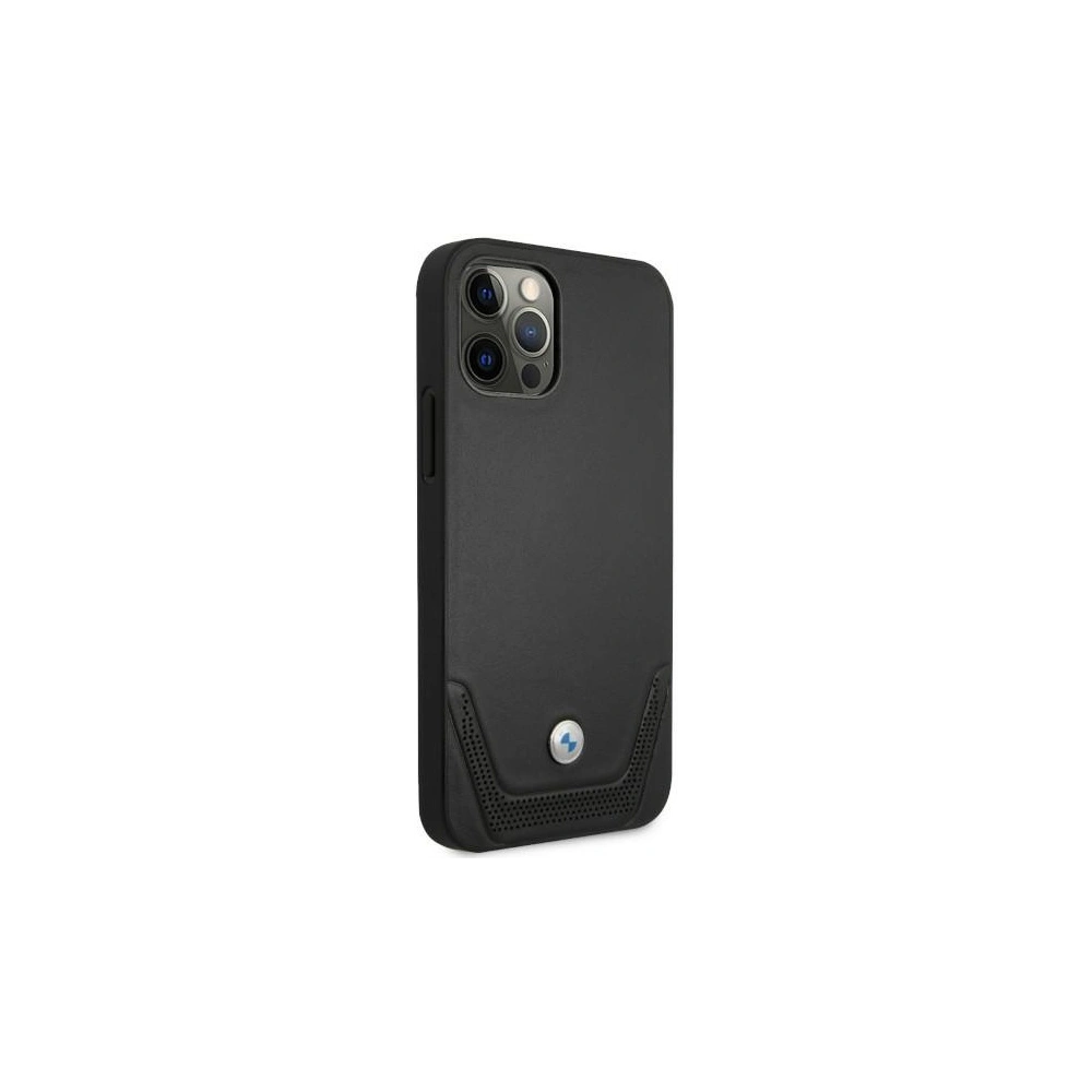 Hurtownia GSM - Etui BMW BMHCP12MRSWPK Apple iPhone 12/12 Pro černý/black hardcase Kožené perforované - BMW077BLK - {ean13} - Hurt