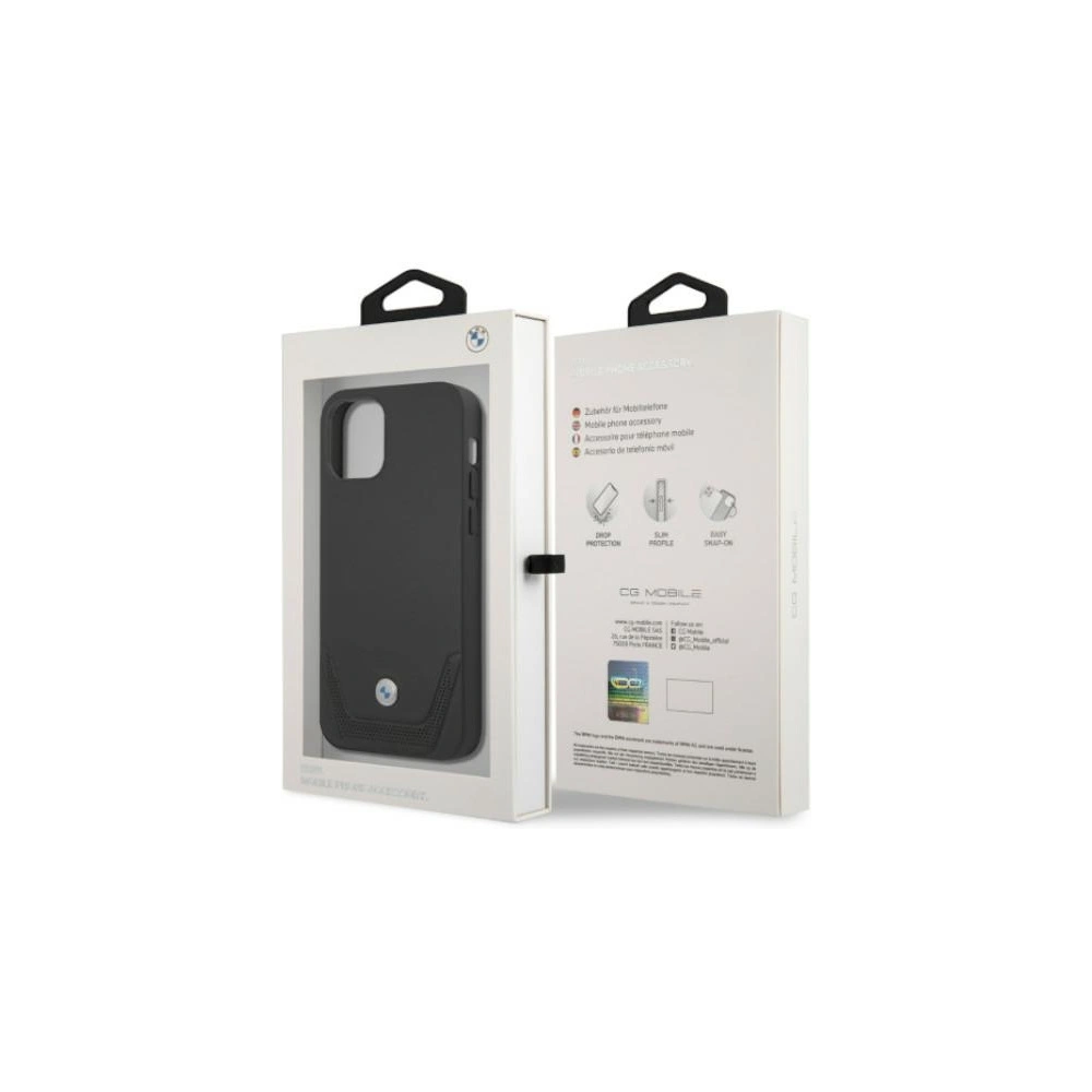 Hurtownia GSM - Etui BMW BMHCP12MRSWPK Apple iPhone 12/12 Pro černý/black hardcase Kožené perforované - BMW077BLK - {ean13} - Hurt