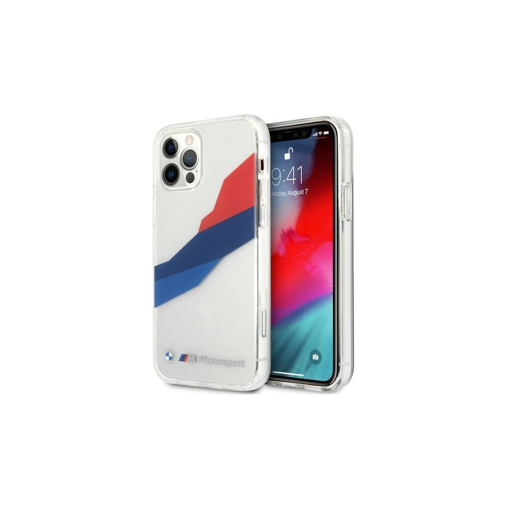 Hurtownia GSM - Etui BMW BMHCP12MSKTGT Apple iPhone 12/12 Pro transparent hardcase Motorsport Tricolor - BMW079CL - {ean13} - Hurt