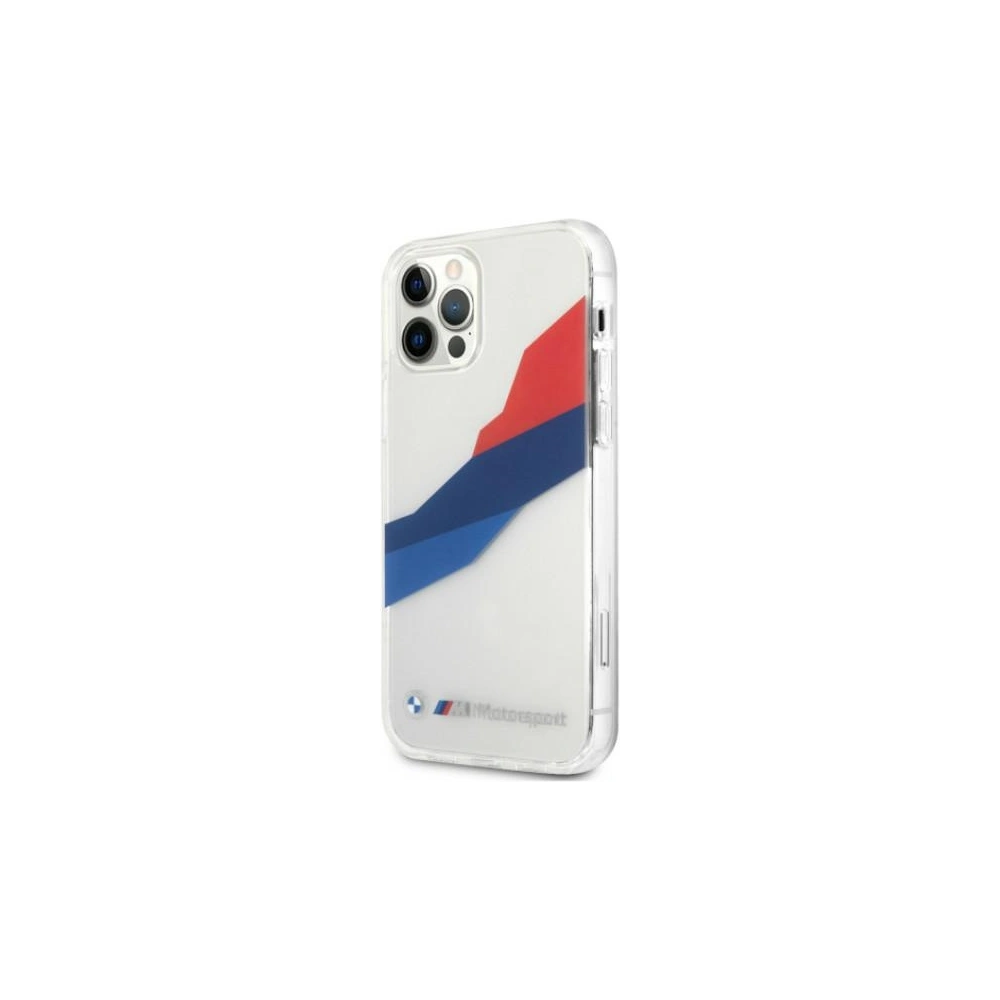 Hurtownia GSM - Etui BMW BMHCP12MSKTGT Apple iPhone 12/12 Pro průhledný tvrdý obal Motorsport Tricolor - BMW079CL - {ean13} - Hurt
