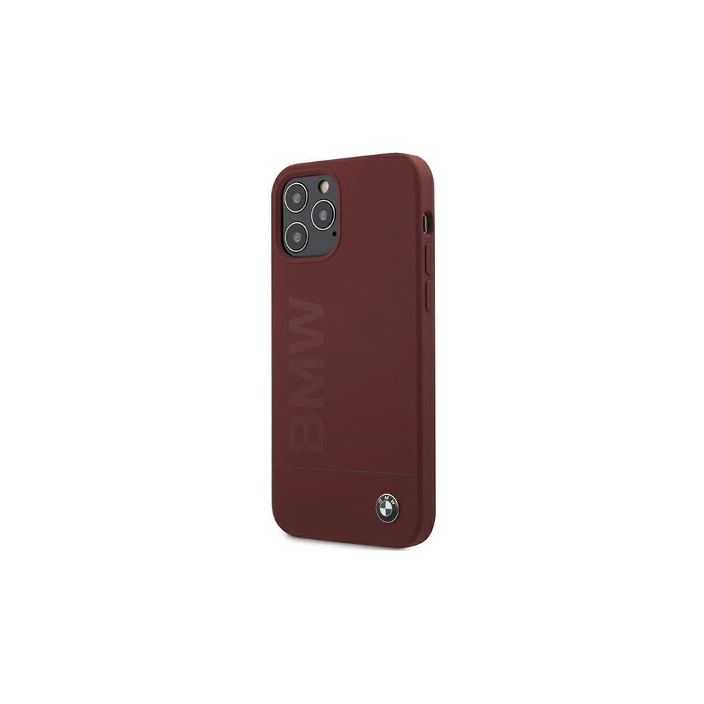 Wholesale BMW BMHCP12MSLBLRE Apple iPhone 12/12 Pro red hardcase Silicone Signature Logo - BMW080RED - {ean13} - Hurt
