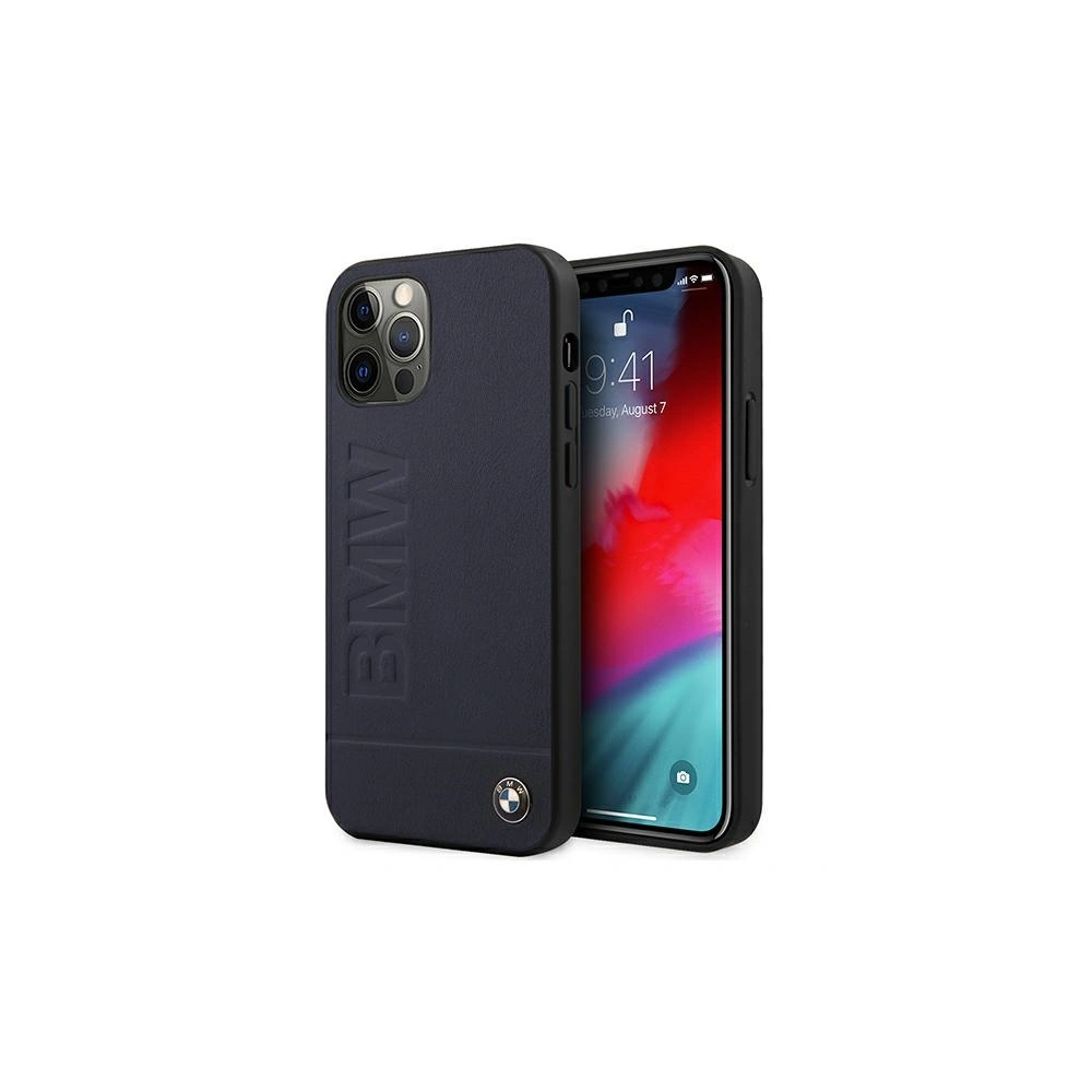 Hurtownia GSM - Etui BMW BMHCP12MSLLNA Apple iPhone 12/12 Pro granátový/navy hardcase Signature Logo Imprint - BMW082NAV - {ean13} - Hurt