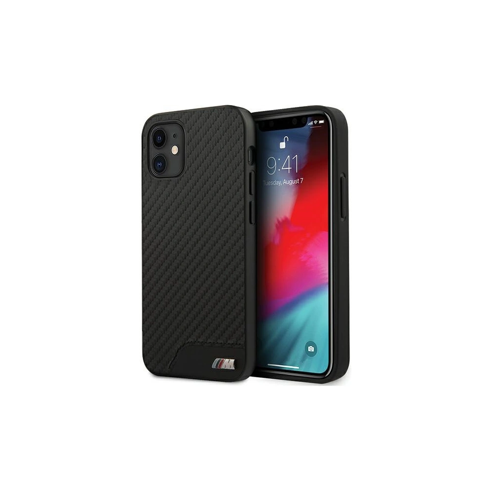 Hurtownia GSM - Etui BMW BMHCP12SCABBK Apple iPhone 12 mini černý/black hardcase M Collection PU Carbon - BMW086BLK - {ean13} - Hurt