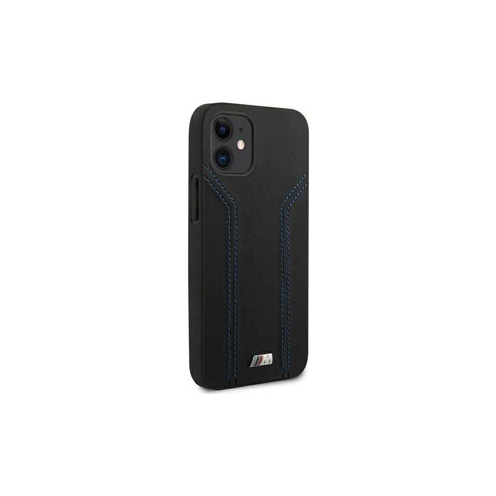 Wholesale BMW BMHCP12SDLBK Apple iPhone 12 mini black hardcase M Collection Blue Lines - BMW087BLK - {ean13} - Hurt