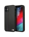 Case BMW BMHCP12SMCARBK Apple iPhone 12 mini schwarz/black hardcase M Collection PU Carbon Stripe