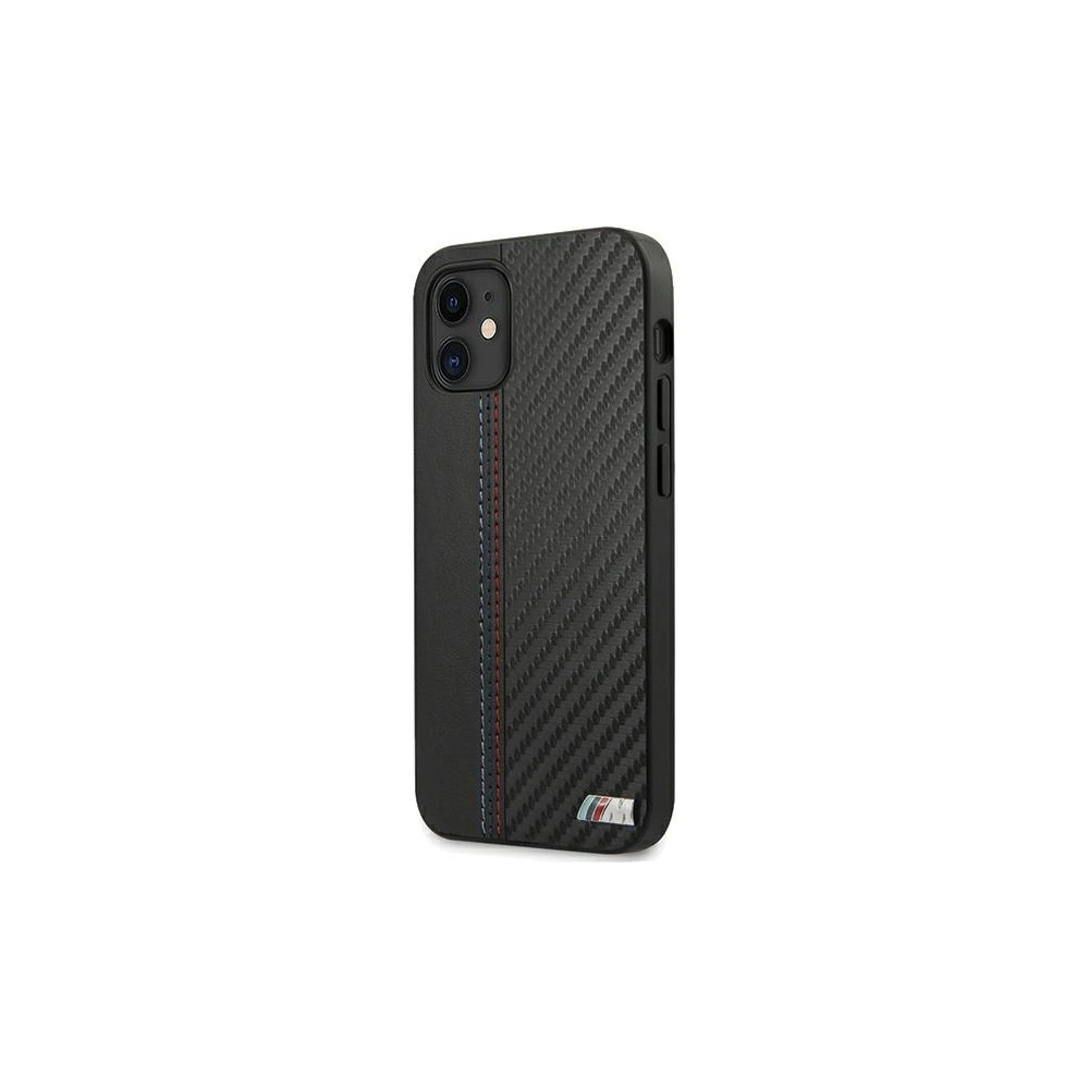 Hurtownia GSM - Etui BMW BMHCP12SMCARBK Apple iPhone 12 mini černý/black hardcase M Collection PU Carbon Stripe - BMW089BLK - {ean13} - Hurt