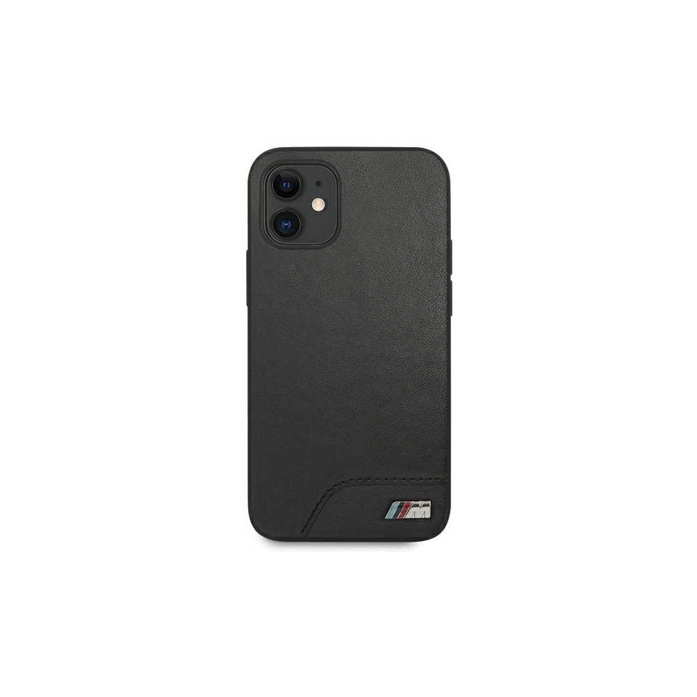 Hurtownia GSM - Etui BMW BMHCP12SMHOLBK Apple iPhone 12 mini czarny/black hardcase M Collection Smooth PU - BMW090BLK - {ean13} - Hurt