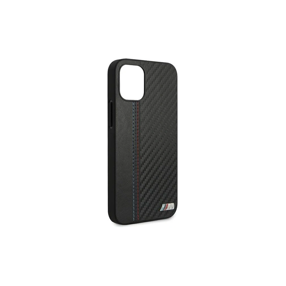 Hurtownia GSM - Etui BMW BMHCP12SMCARBK Apple iPhone 12 mini černý/black hardcase M Collection PU Carbon Stripe - BMW089BLK - {ean13} - Hurt