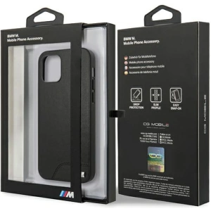 Hurtownia GSM - Case BMW BMHCP12SMHOLBK Apple iPhone 12 mini schwarz/black hardcase M Collection Smooth PU - BMW090BLK - {ean13} - Hurt