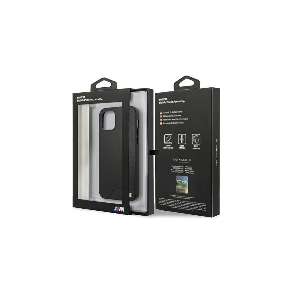 Hurtownia GSM - Etui BMW BMHCP12SMHOLBK Apple iPhone 12 mini černý/black hardcase M Collection Smooth PU - BMW090BLK - {ean13} - Hurt