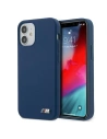 Etui BMW BMHCP12SMSILNA Apple iPhone 12 mini modrý/blue hardcase silikonová M Collection